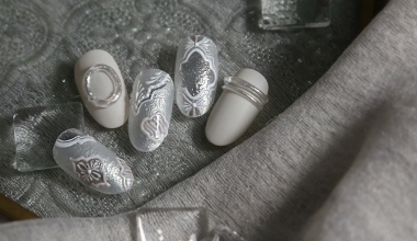 #冰雕窗花 |專業美甲|沙龍應用|NLT教學部|幾何|Alashi|鏡面粉|花磚|對稱|教學影片