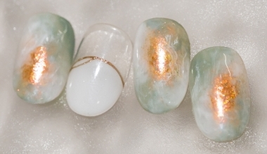 #雲霧綠湖 ｜專業美甲｜沙龍應用｜台灣老師｜暈染｜Toby｜亮片｜教學影片