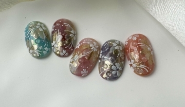 #花庭微光 ｜專業美甲｜沙龍應用｜台灣老師｜花｜Ting｜鏡面粉｜奶油膠｜教學影片